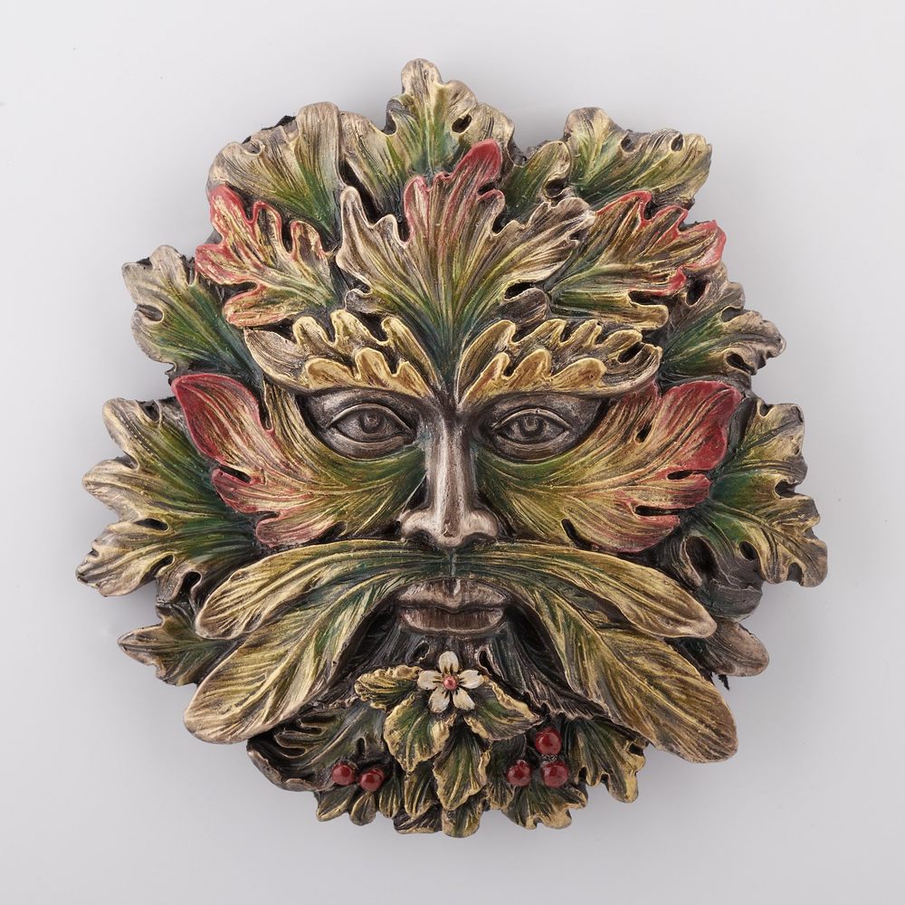Greenman Wall Plaques (polystone, Summer Small)💛